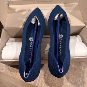 Rothy's Women's Poseidon Blue Point Flats